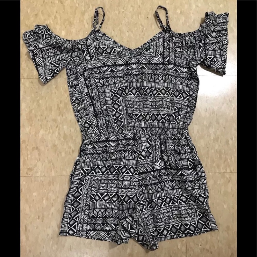 Black and White Romper, Small